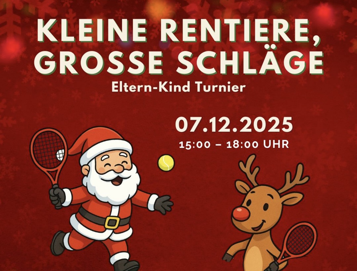 Kleine Rentiere, große Schläge – Eltern-Kind Turnier