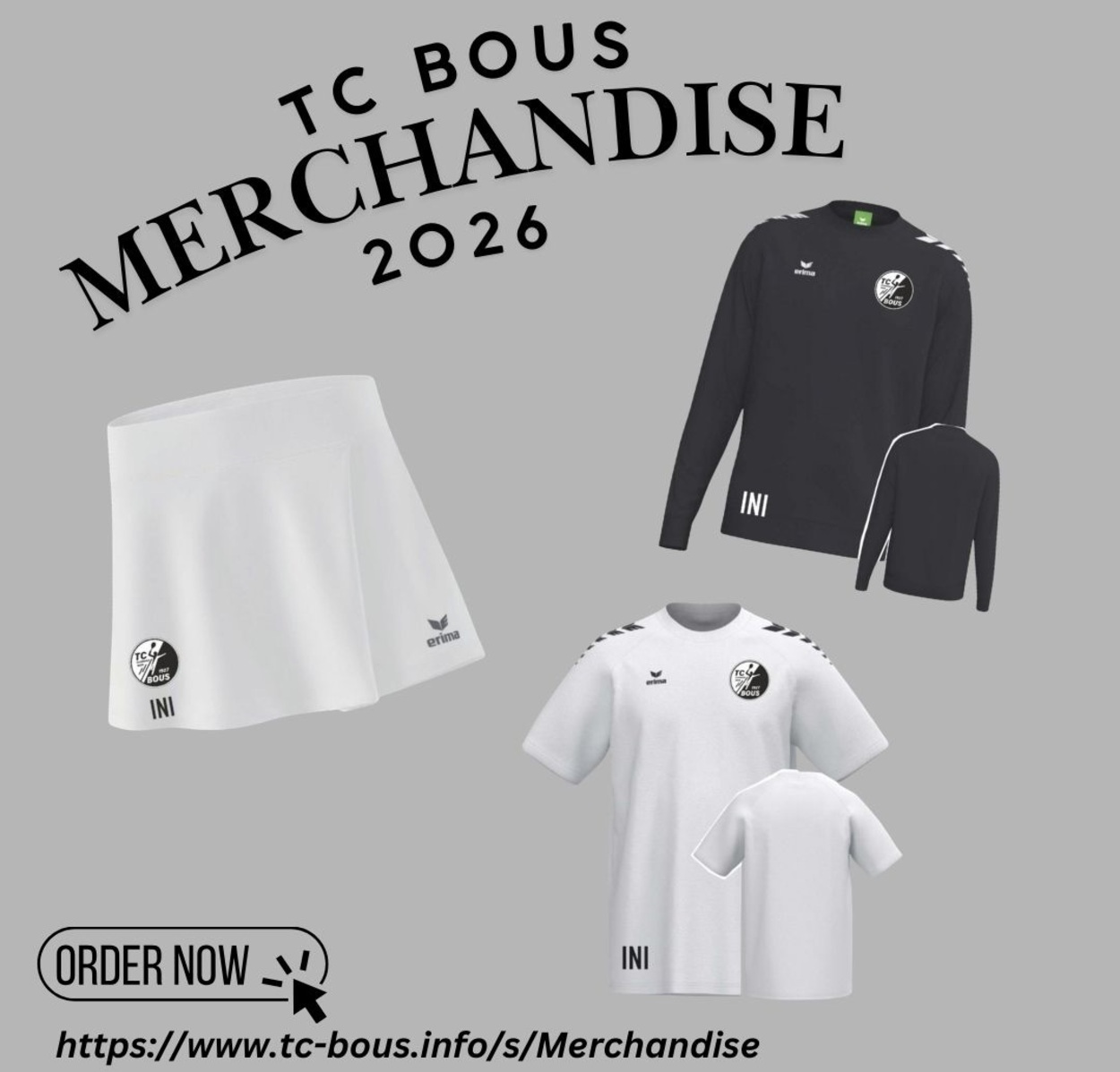 Neuer Vereinsshop – TC Bous Merchandise